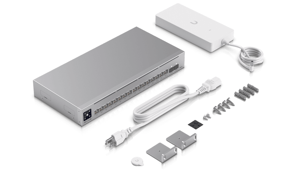ラックセットUbiquiti Unifi UDM-Pro & PoE Swich Ubiquiti Networks UniFi switch zarządzalny Gigabit (US-24-250W)